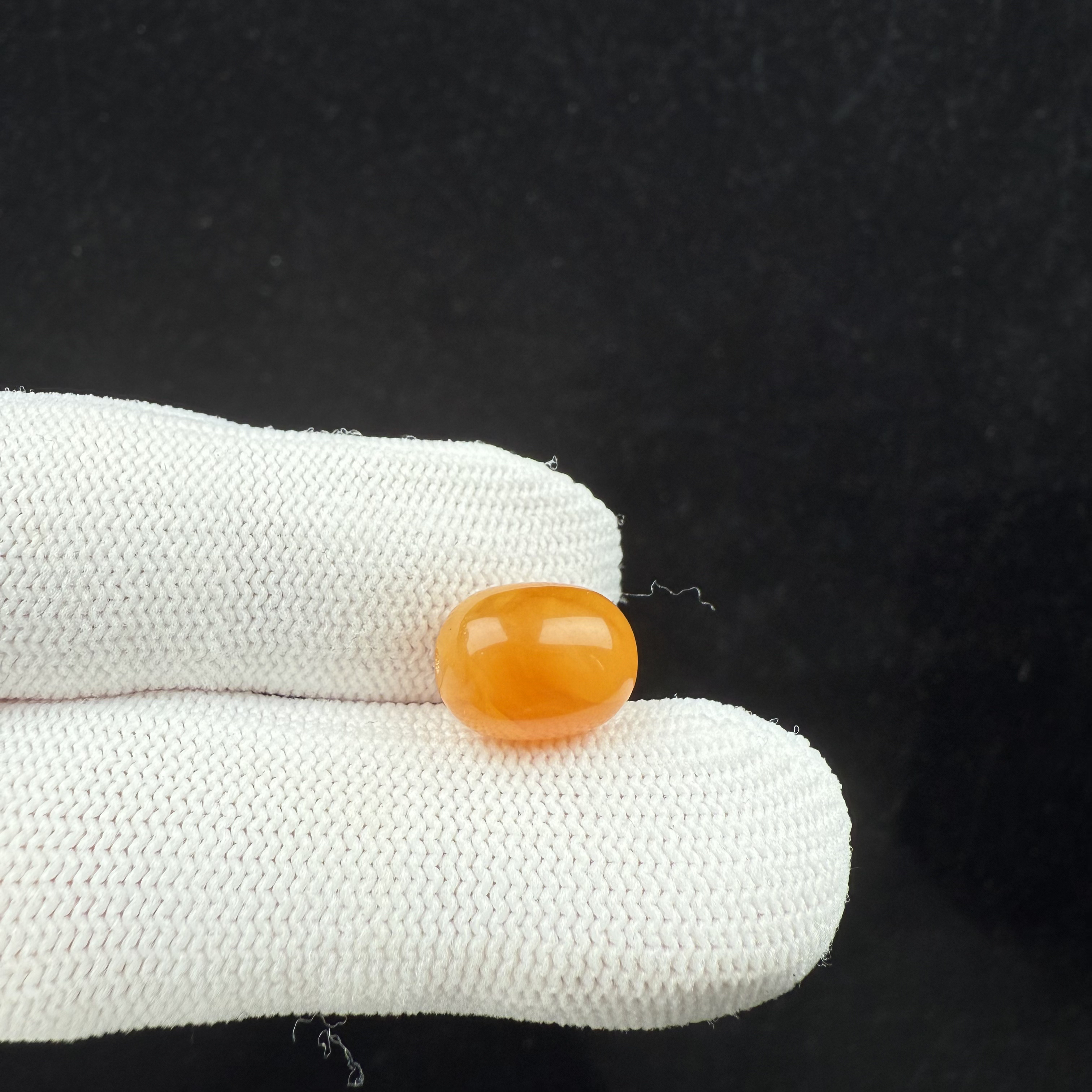 K7562天然原矿蜜蜡 鸡油红桶珠9.5*12.5mm支持鉴定假一罚十