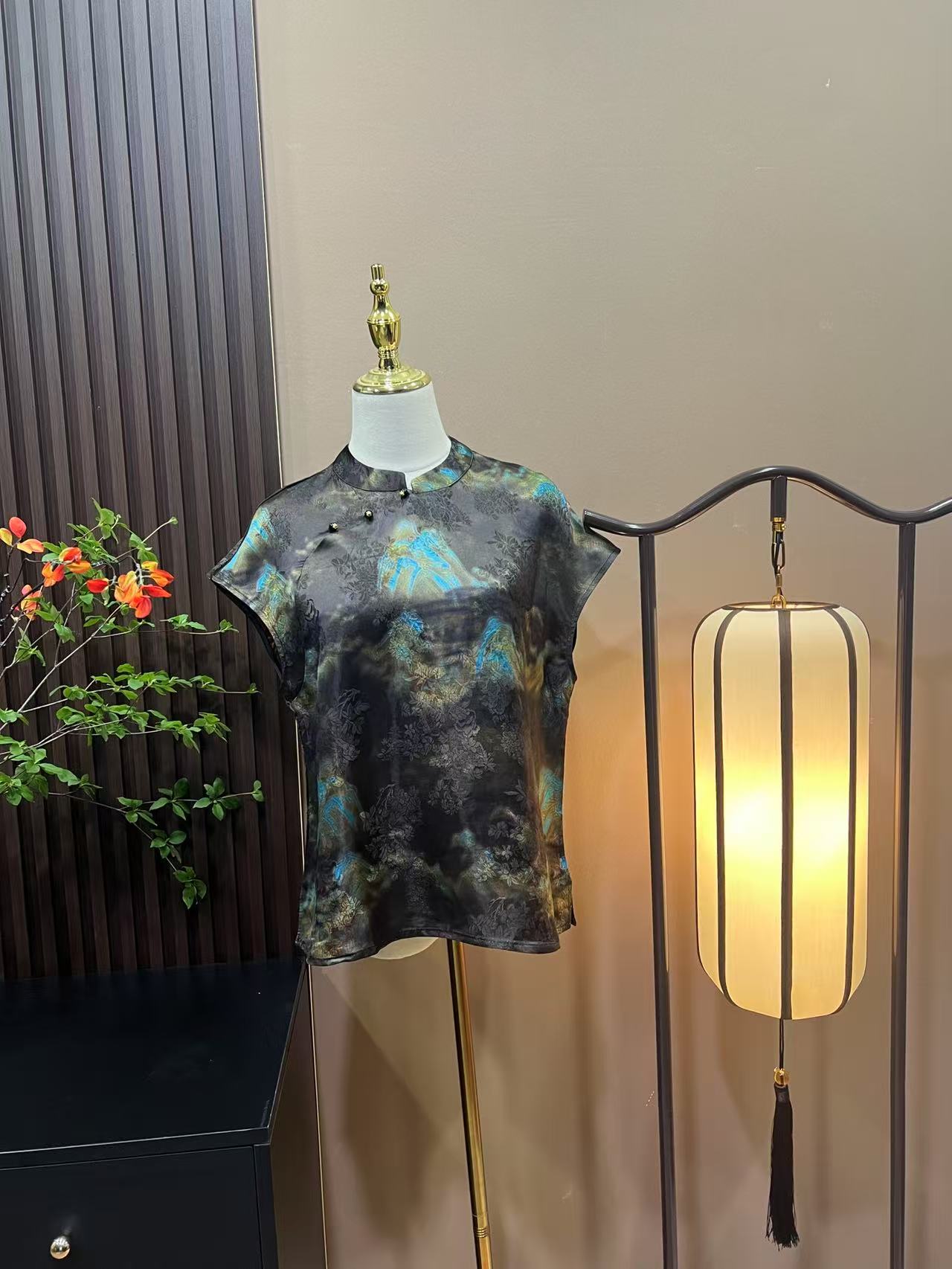 【墨雨青山】国风新中式6A级香云纱气质小上衣149