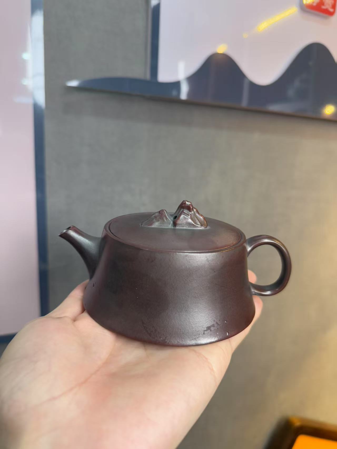 DT825观山井栏高温古铜泥紫砂壶【维】