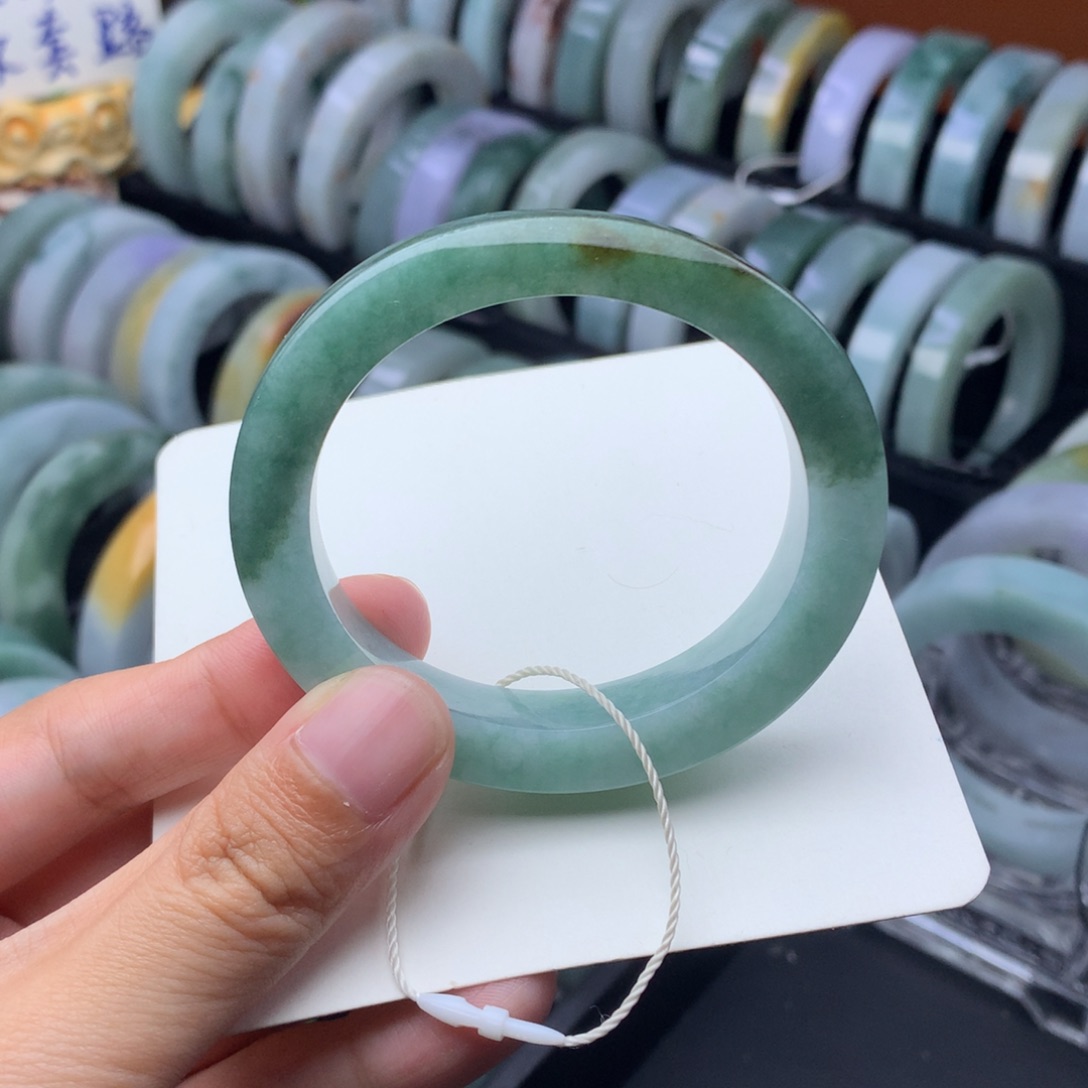 定制翡翠定制手镯未镶嵌定制贵妃51-54