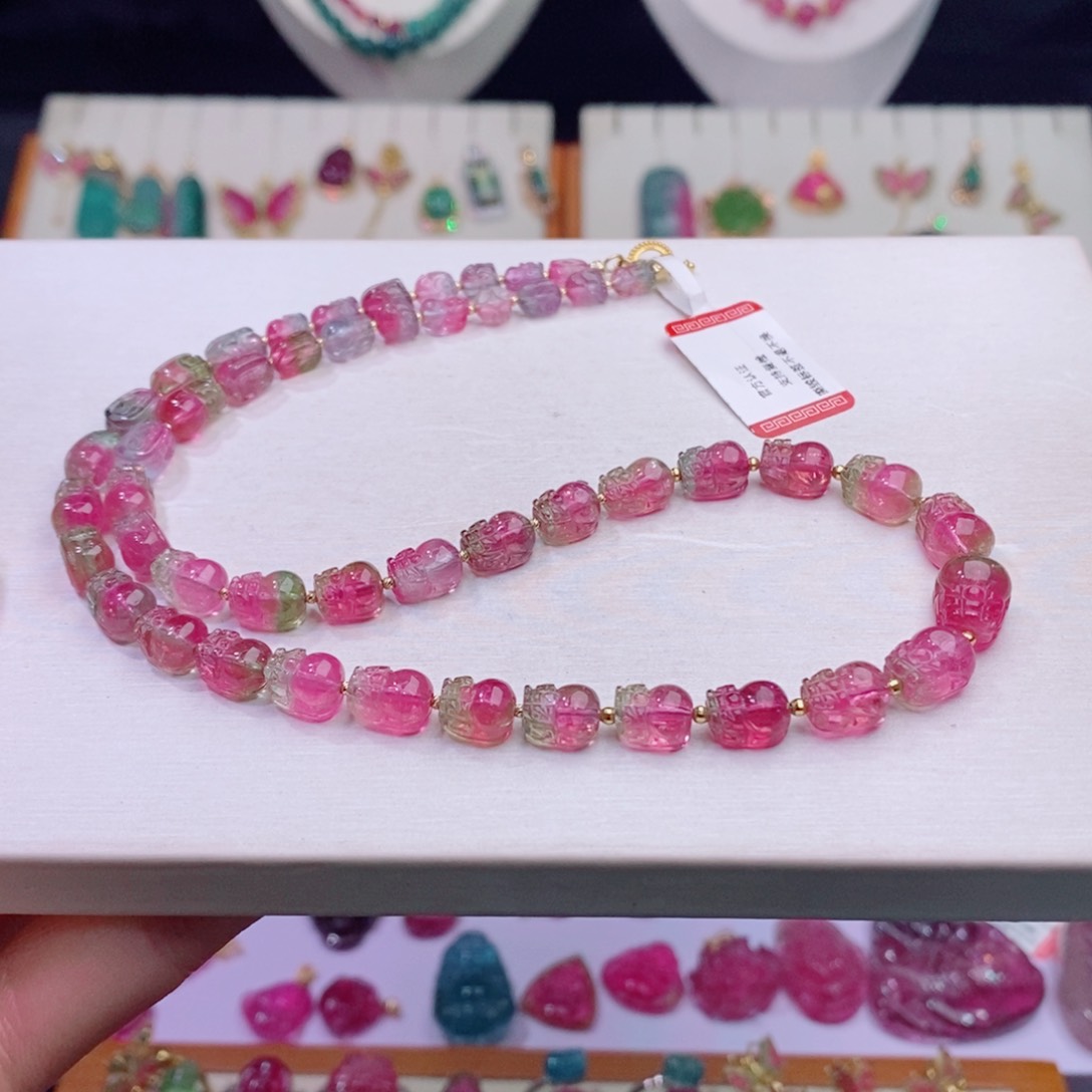 颈饰未镶嵌碧玺貔貅项链yy