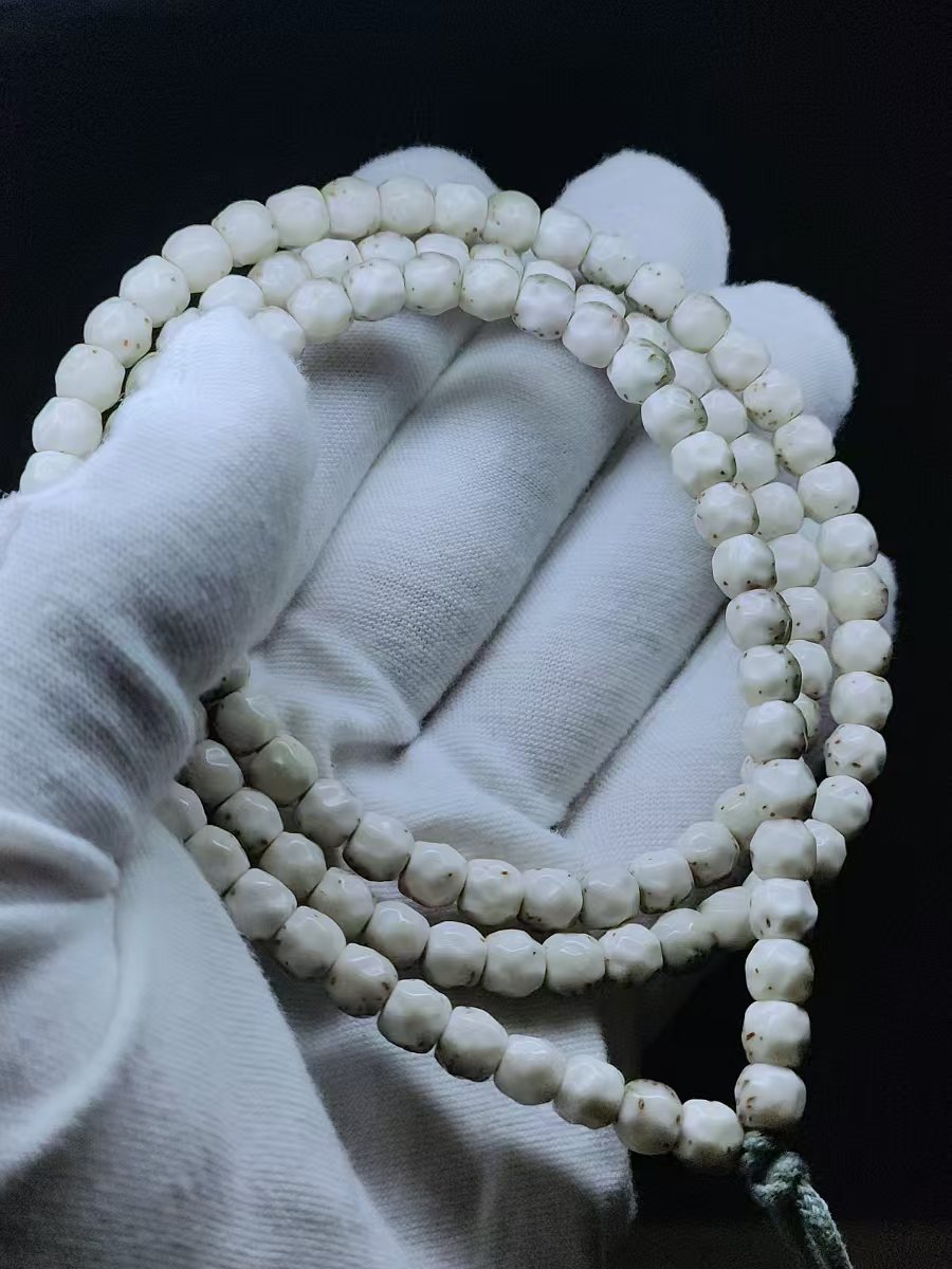 『杰作』6*5改 半壁留白 带月 坑面无相 108长串 文玩好物