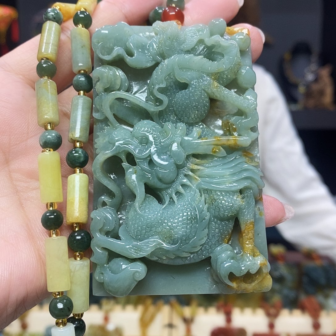 未镶嵌岫玉挂件吊坠项链