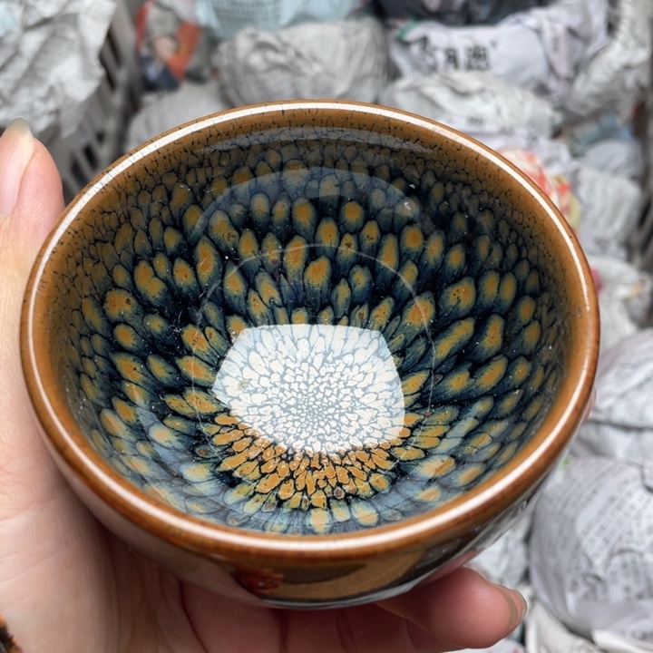 茶盏建窑建盏主人杯微瑕