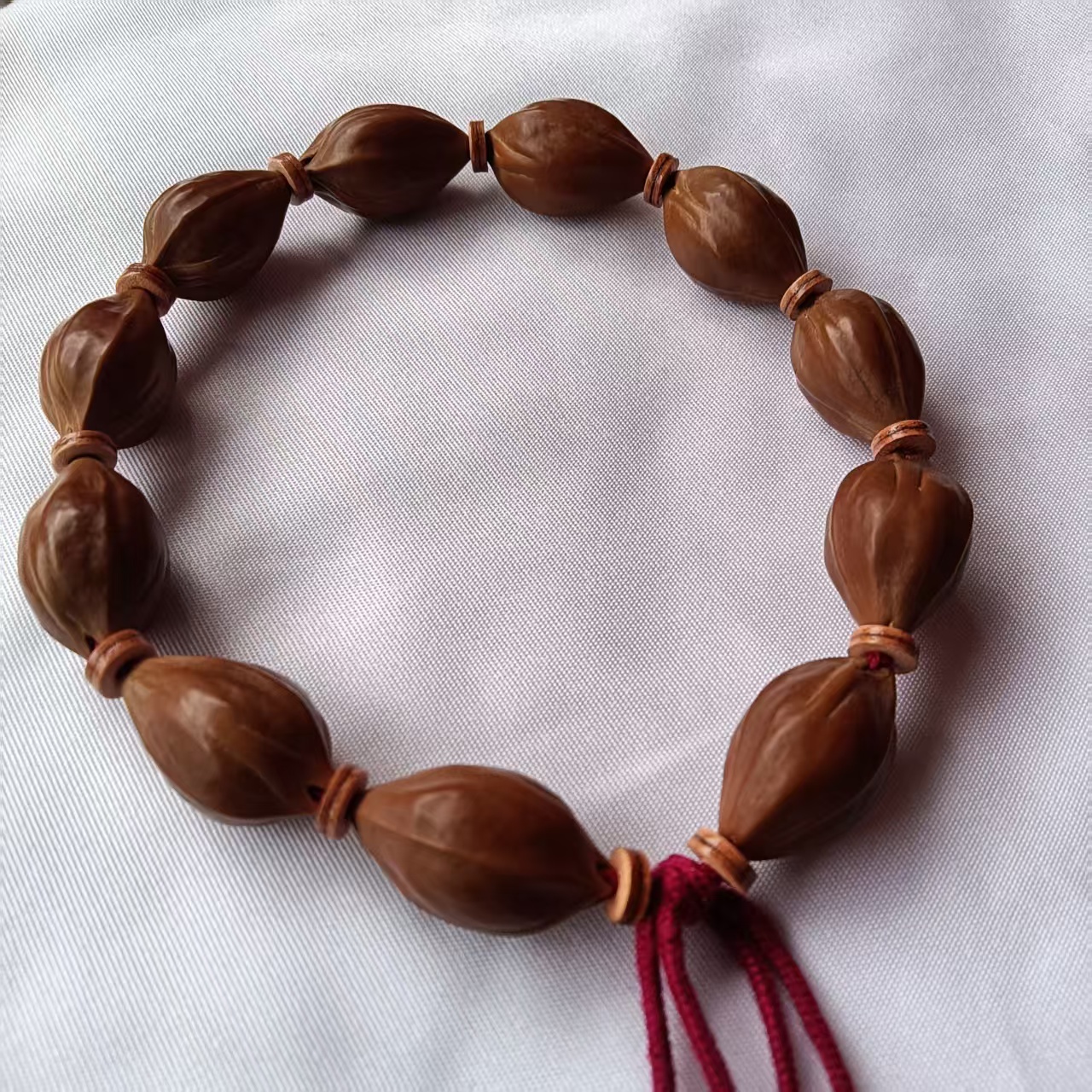 阿东铁核，天然橄榄核手串三面佛13*22