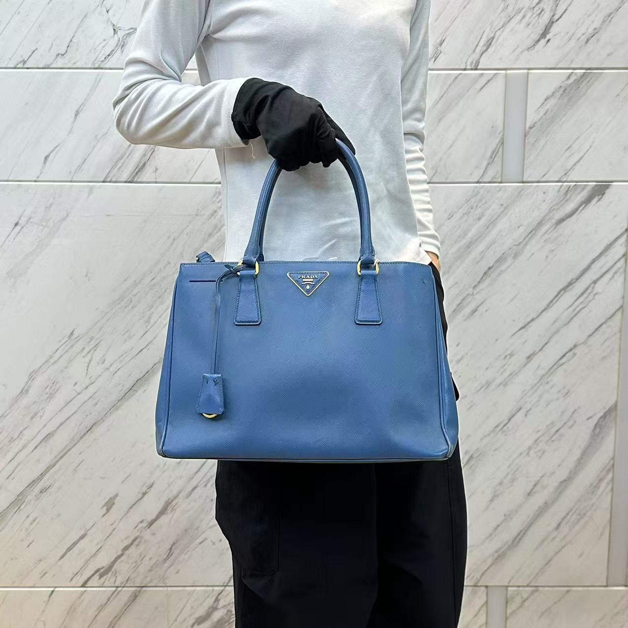 95新 Prada/普拉达 蓝色杀手包/云海优选/59876