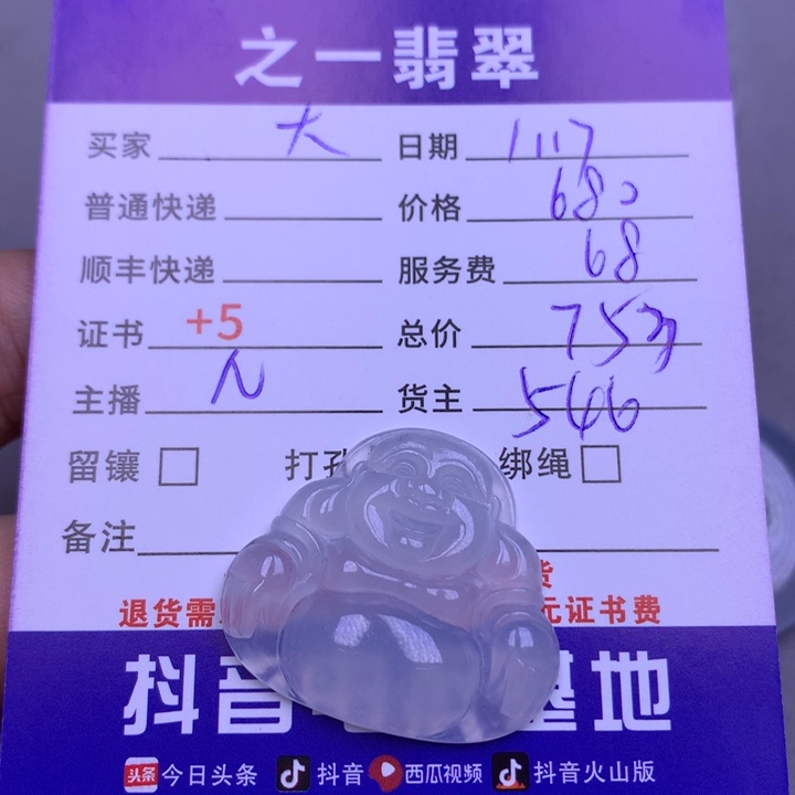 翡翠颈饰未镶嵌大**宝