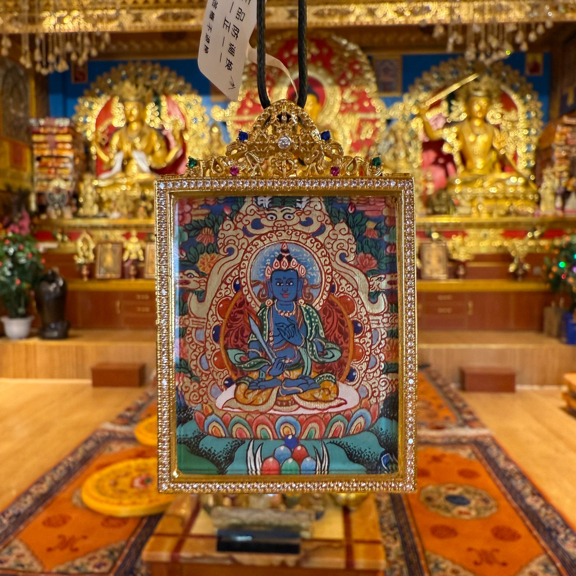 【罗藏热杰 | 准提+虚空藏 | 18天手绘】双面金唐热贡非遗唐卡