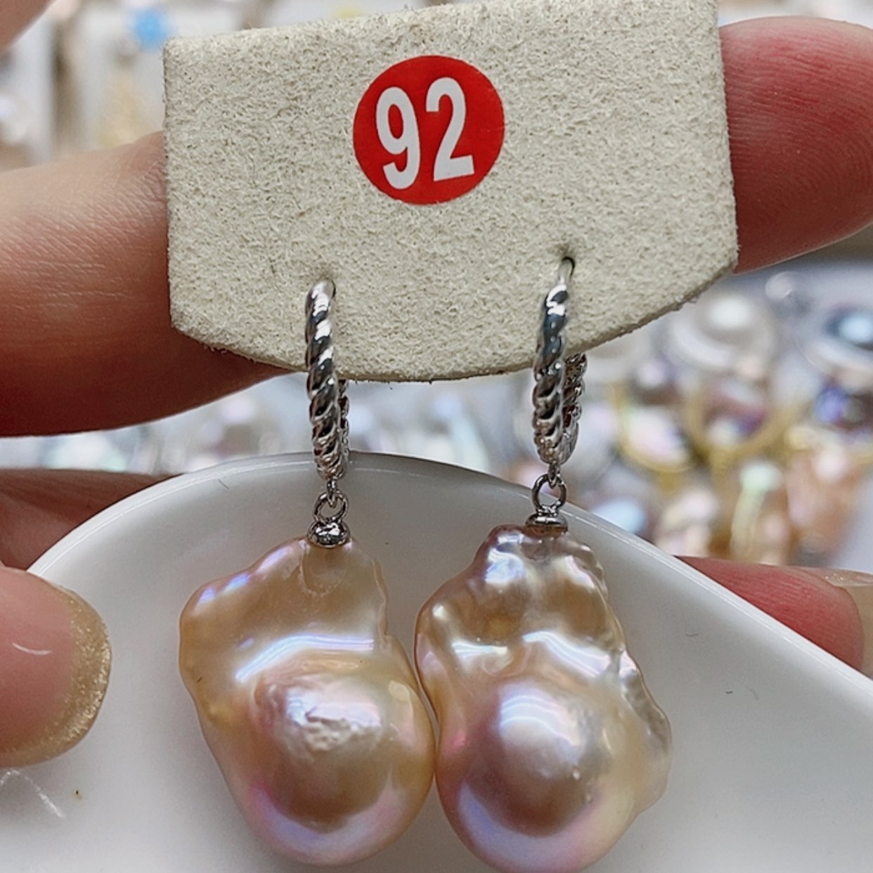 【闪购商品】淡水珍珠耳饰银S925镶嵌