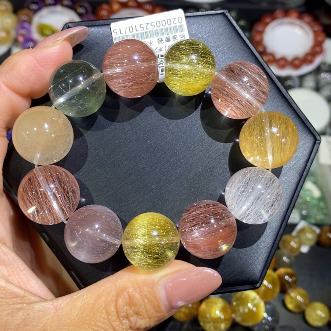 水晶未镶嵌手链彩兔毛18