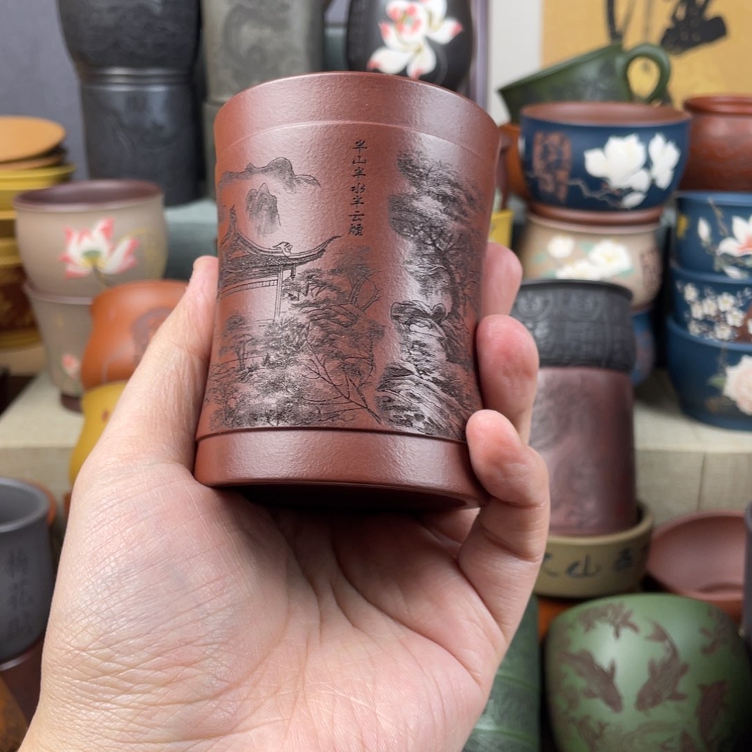 紫砂茶杯紫砂茶杯