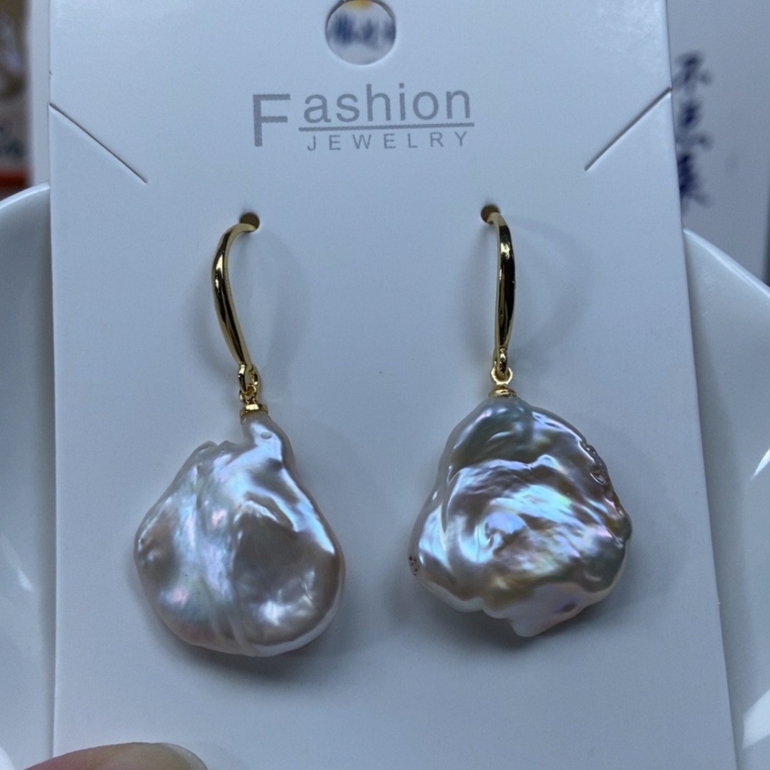 淡水珍珠耳环合金特价579