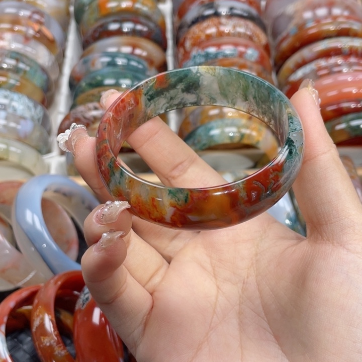 【闪购商品】玛瑙/玉髓手镯未镶嵌国*62.5