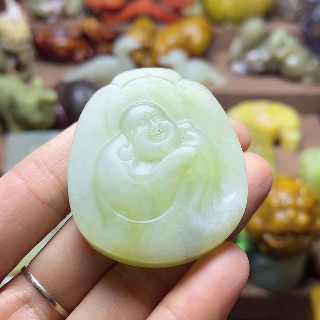 白玉菩提吊坠105。。