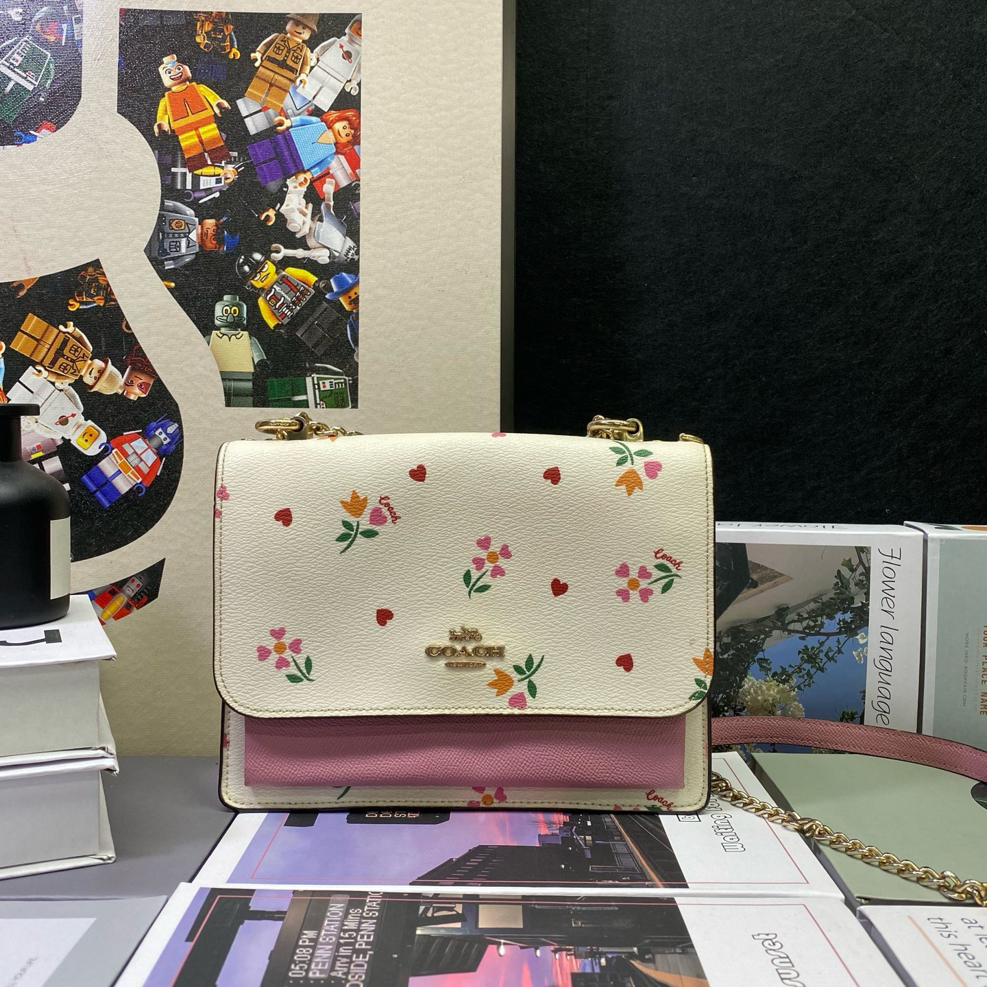 95新 COACH/蔻驰 22738斜挎包21*16