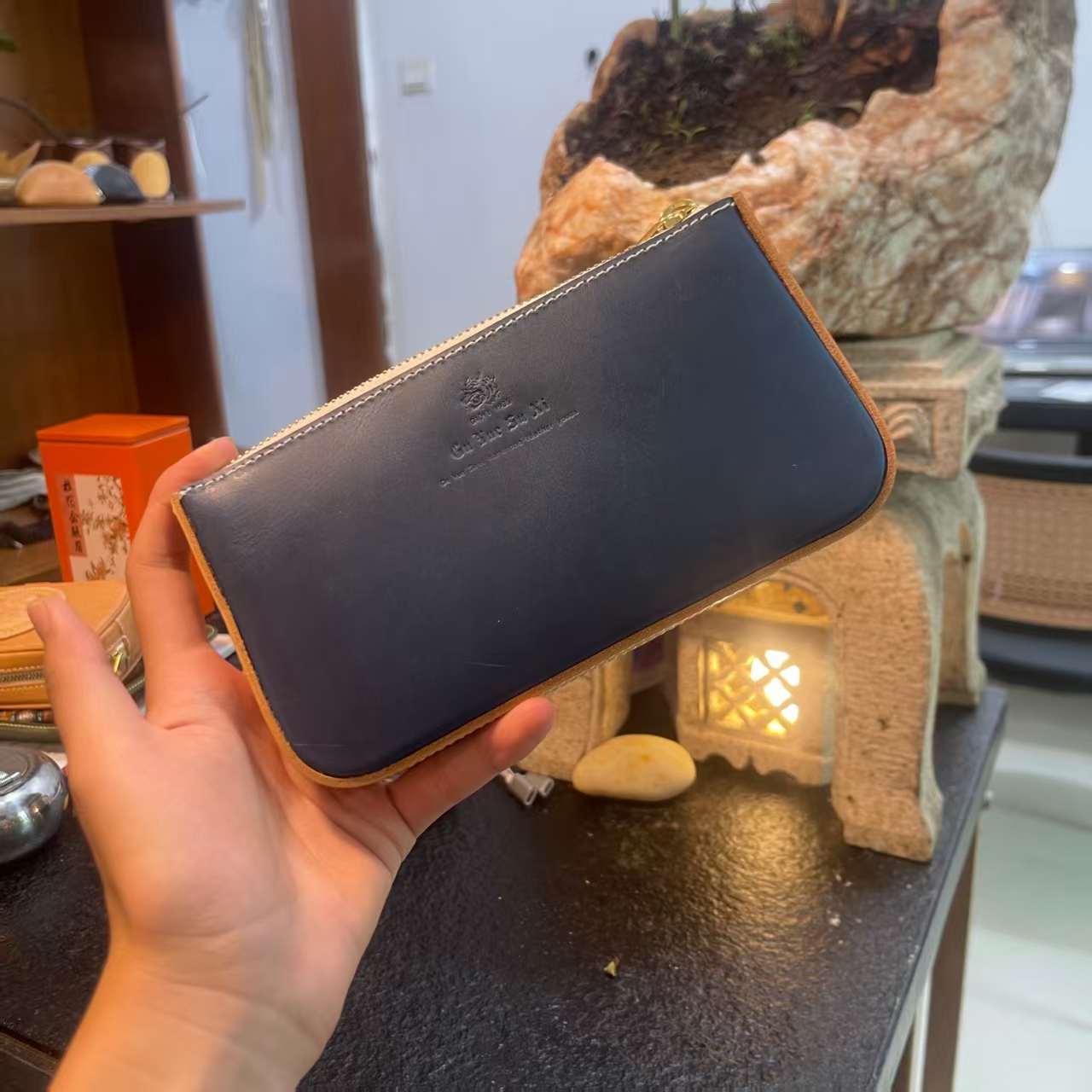 雾蜡皮手拿高档轻奢手机零钱包