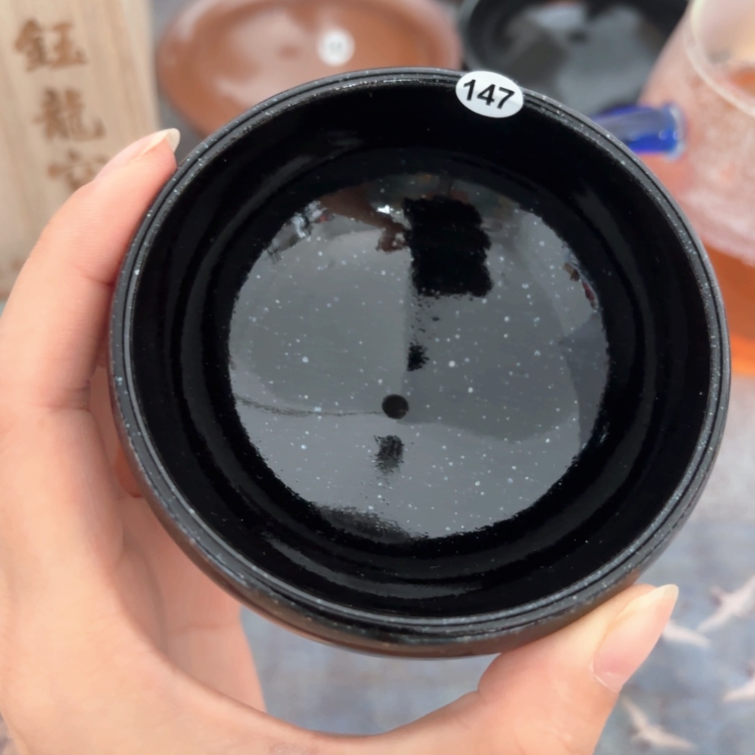 茶盏子衿茶盏手工柴烧乌金147