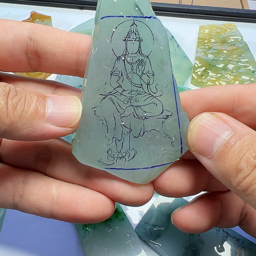 定制翡翠未镶嵌包工