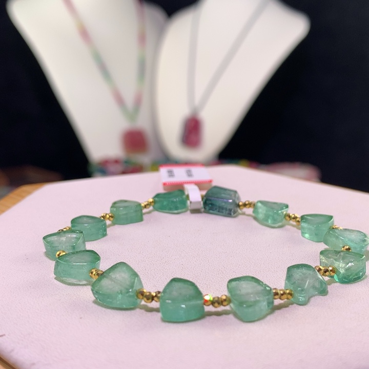 双色碧玺手链未镶嵌