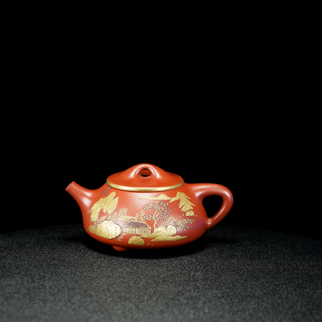 景舟亲侄：顾顺芝收藏重器-景舟底槽清泥绘子冶石瓢320cc