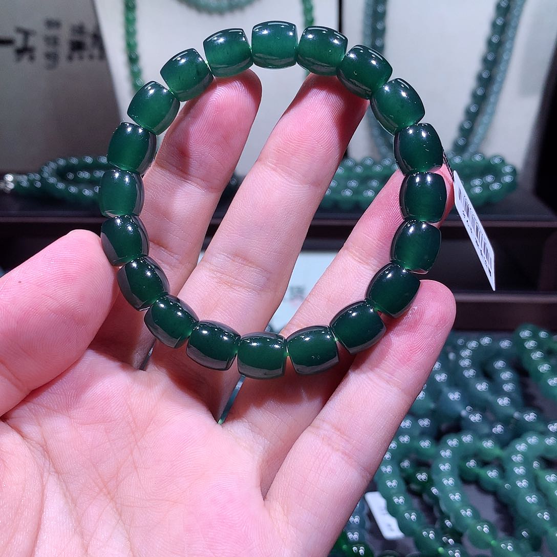 未镶嵌手链翡翠天然a货翡翠手串9.8