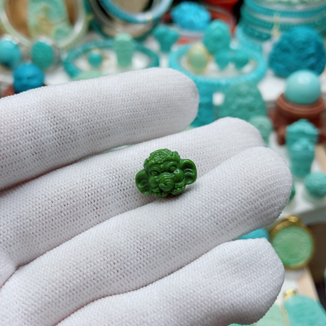 绿松石未镶嵌象神