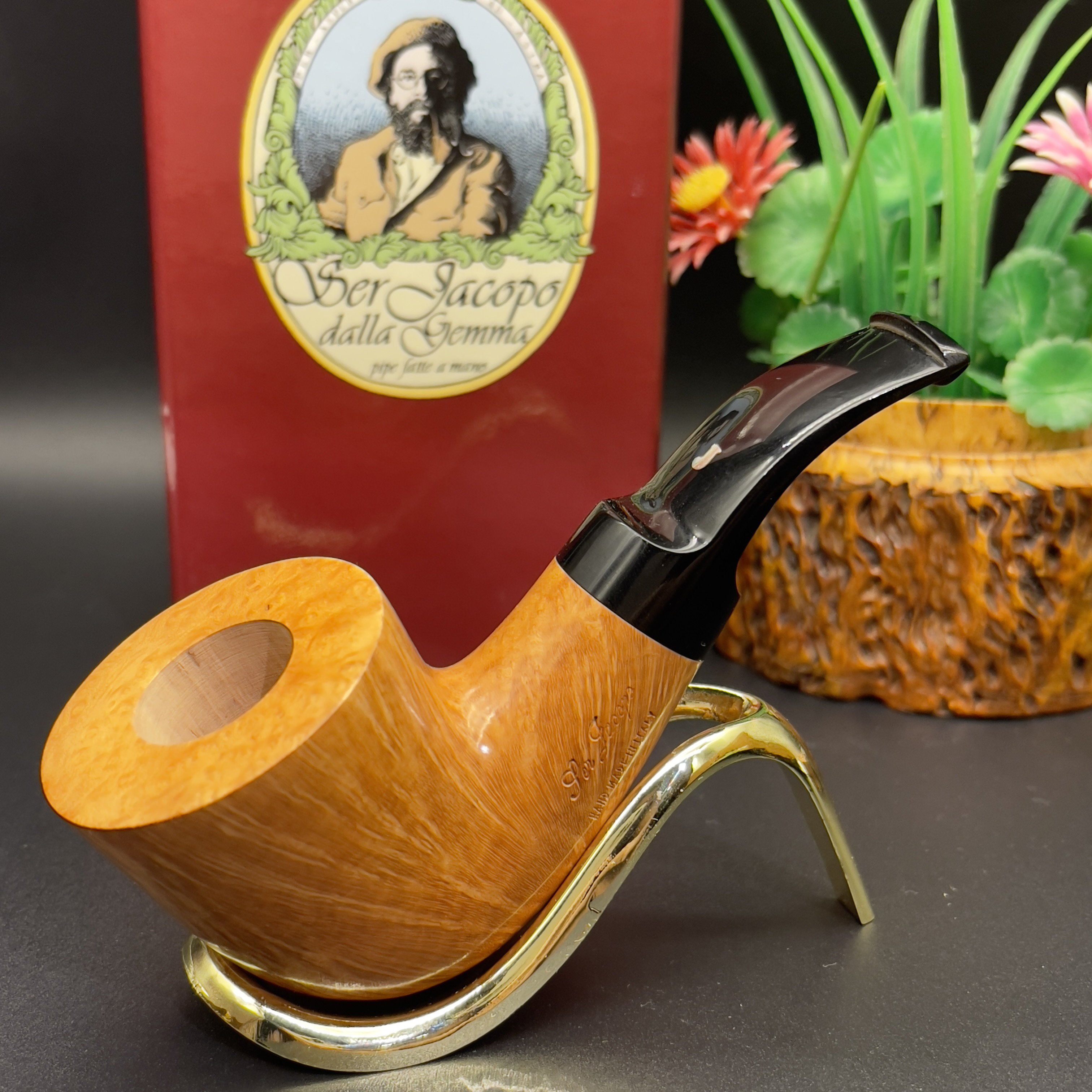 意大利雅克博L2级别石楠木手工烟斗烟具