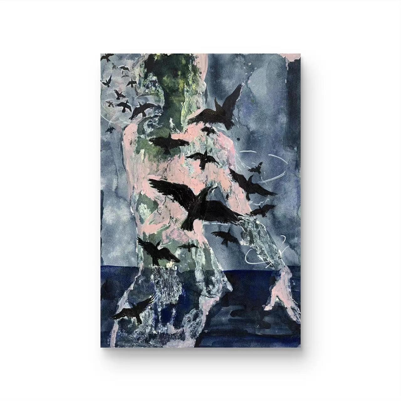 【落】 “27*39” No.2511纯手绘挂画