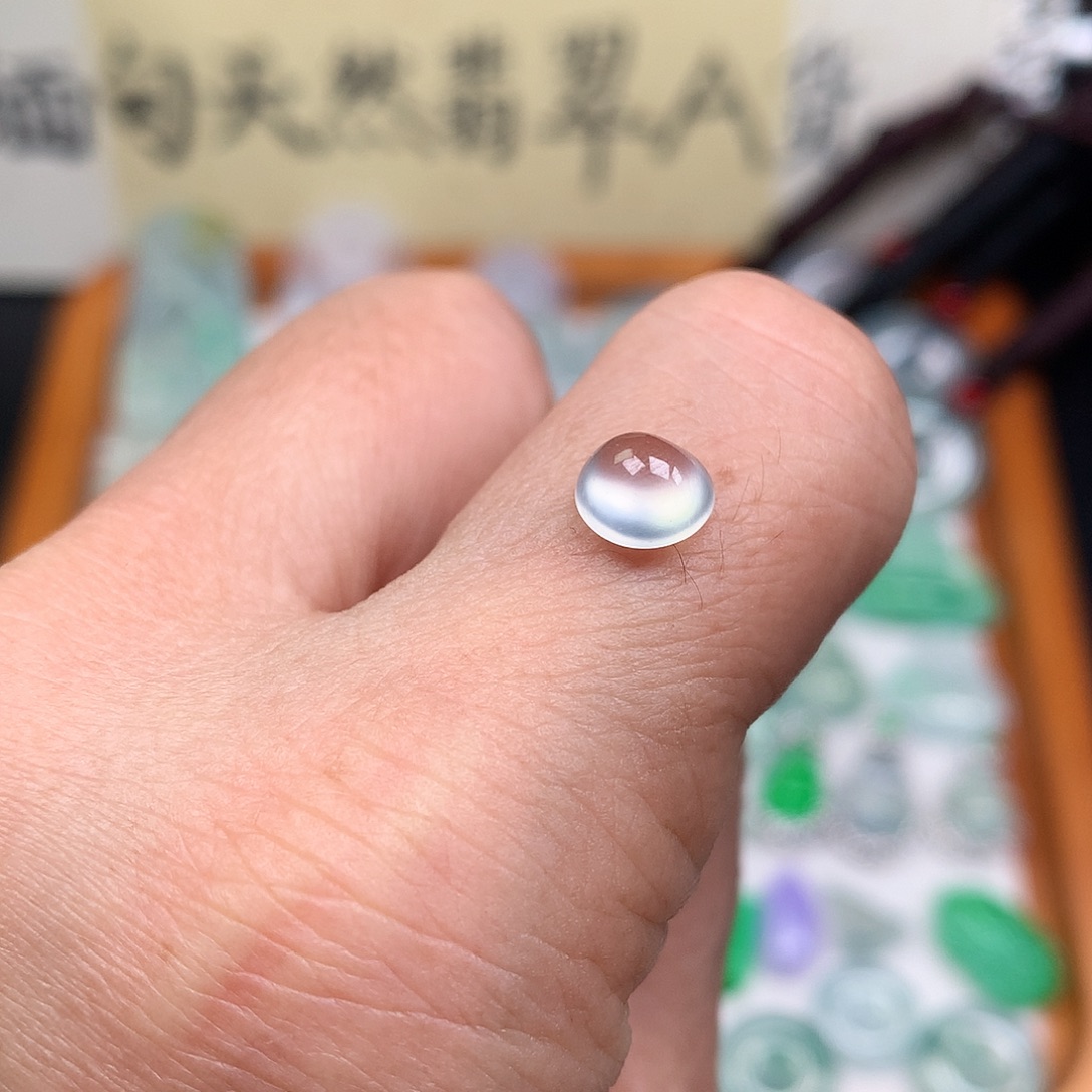 翡翠裸石缅甸天然A货翡翠冰种蛋面