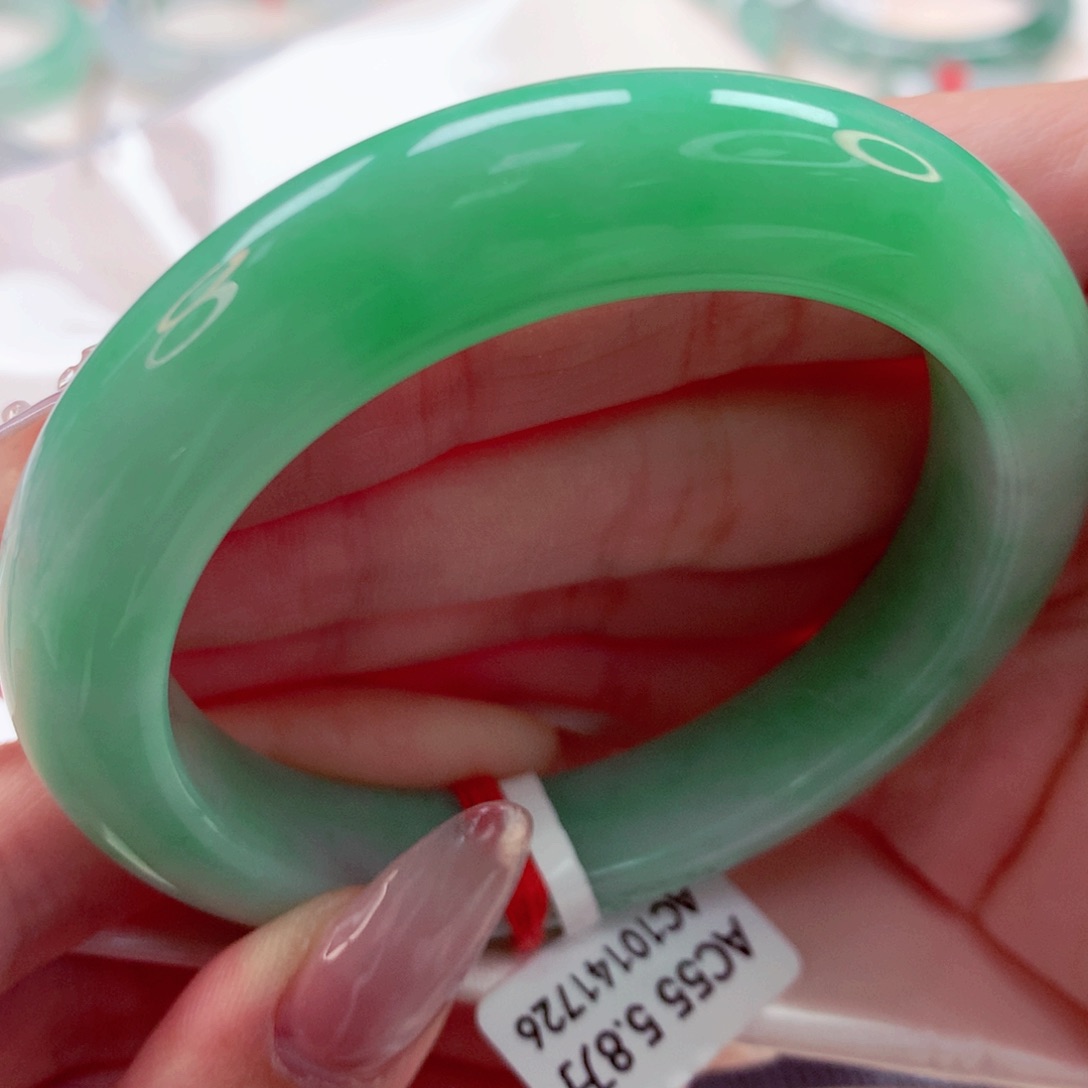 翡翠未镶嵌手镯S**3正圈26 分单1