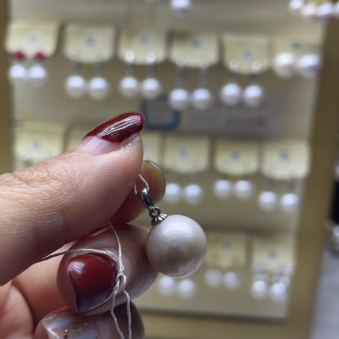 淡水珍珠颈饰银S925镶嵌