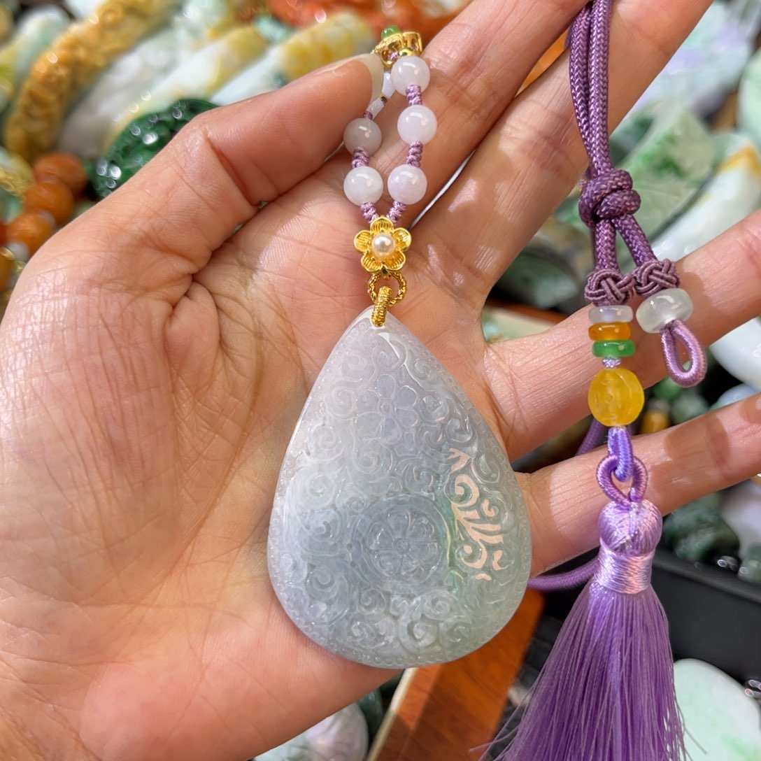 翡翠颈饰未镶嵌待编款