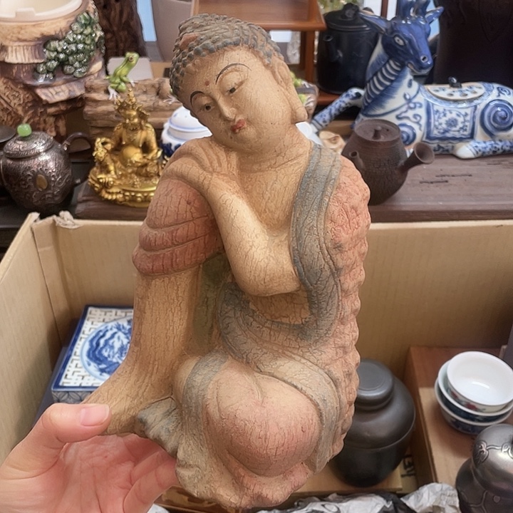 木中古工艺品摆件