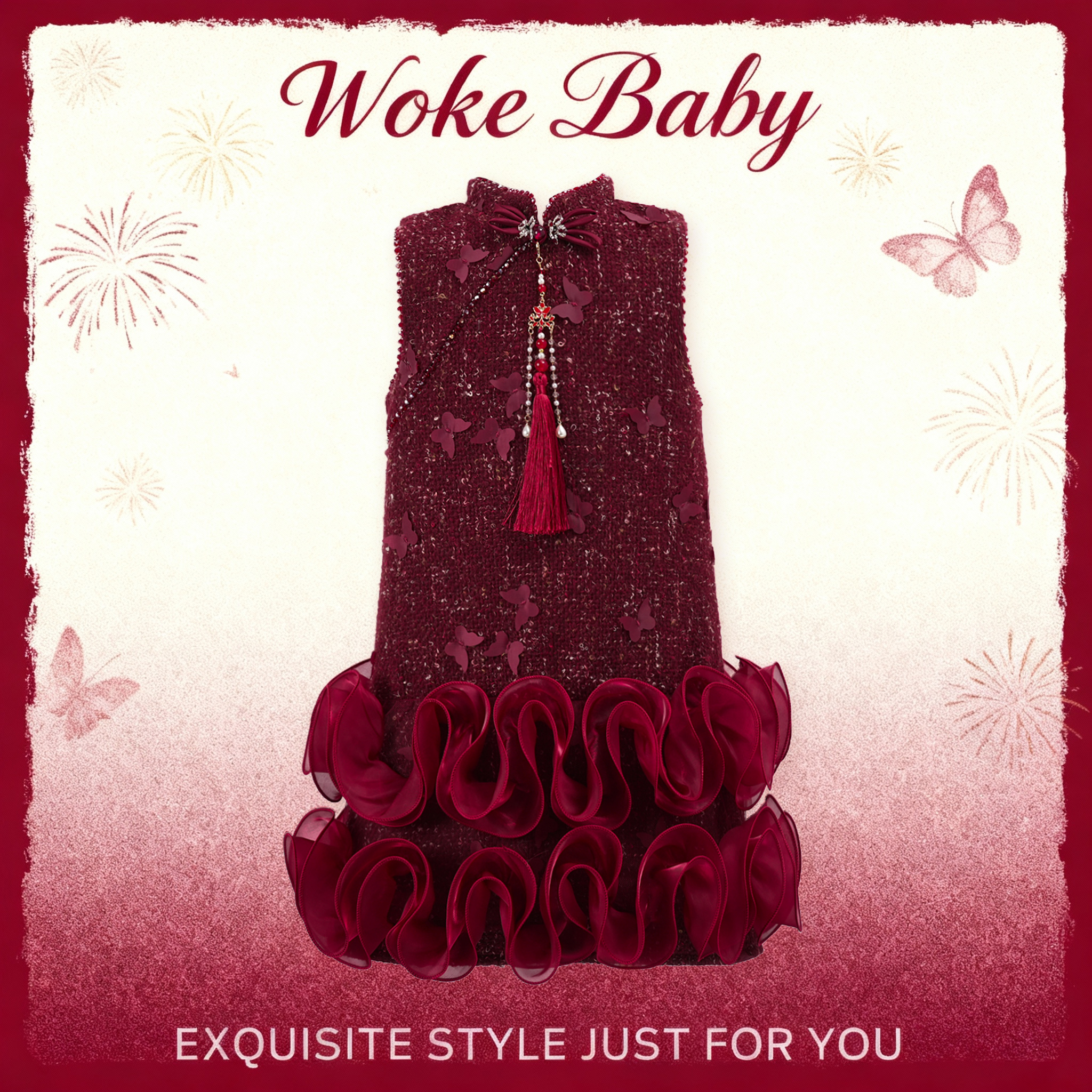 朱樱｜礼服裙｜女童｜冬款｜ 2026｜汉服W5439