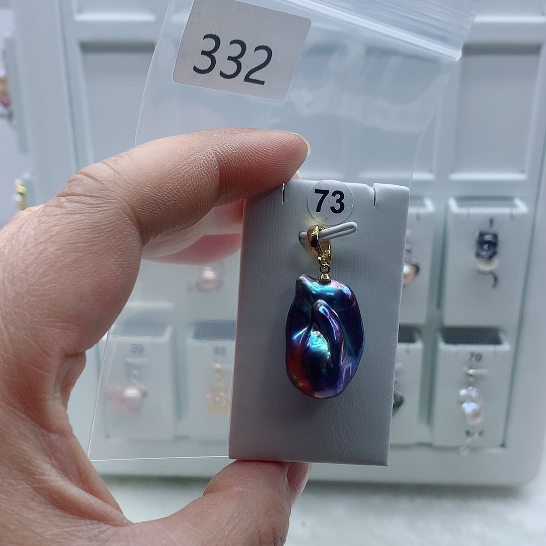 淡水珍珠吊坠(不含链)合金