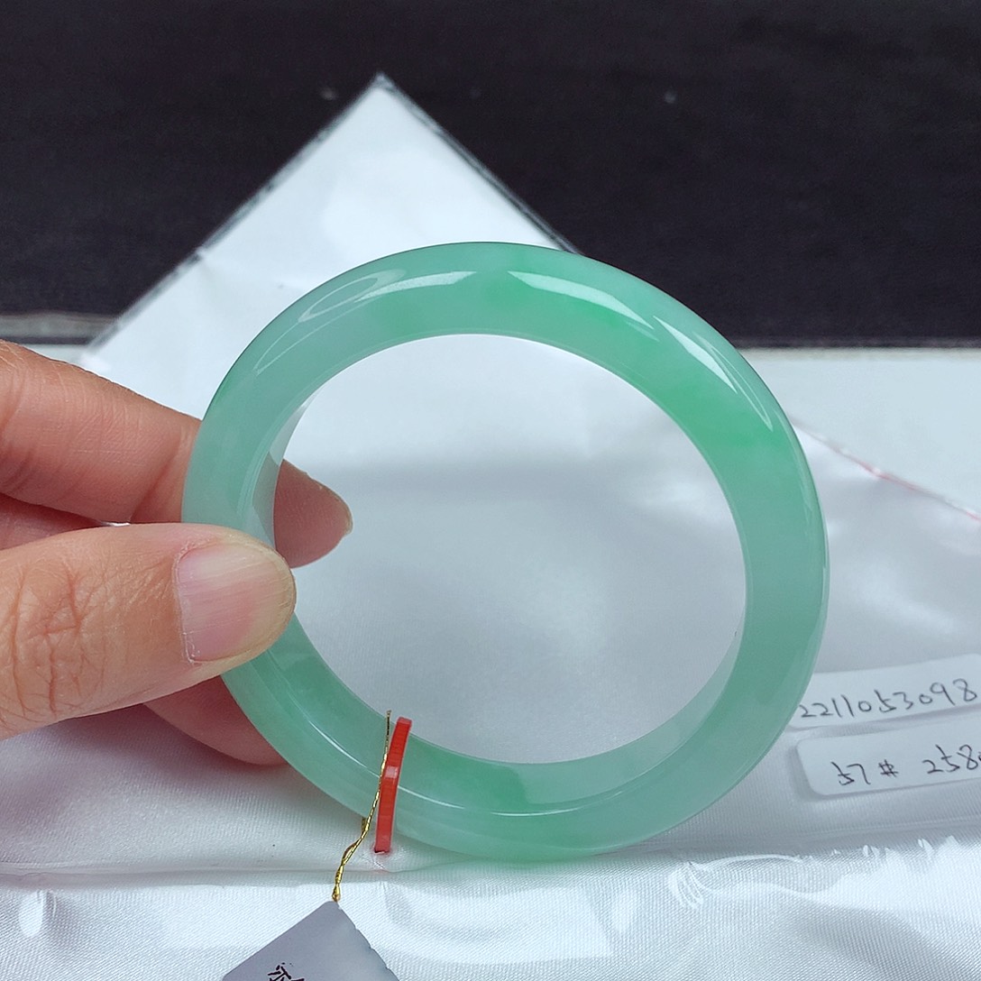 未镶嵌手镯翡翠57圈3098