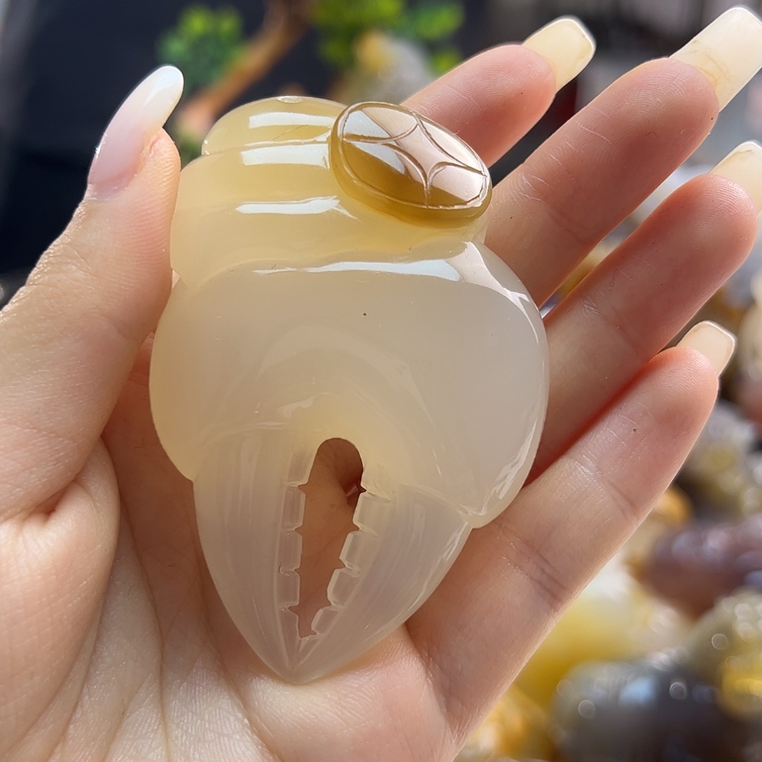 玛瑙/玉髓未镶嵌吊坠(不含链)