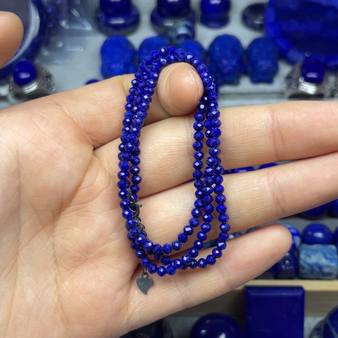 青金石锁骨链未镶嵌