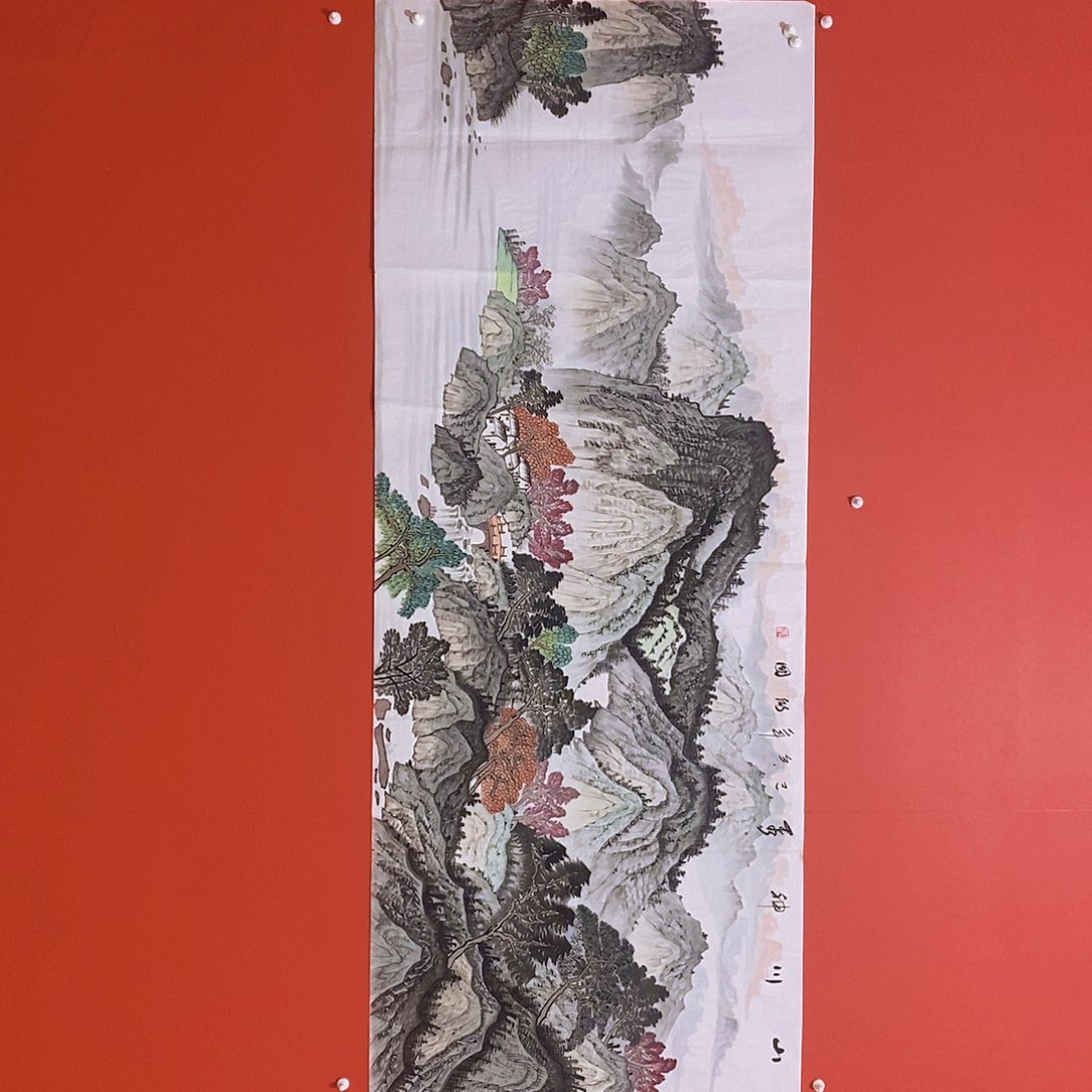 国画山水花鸟国画作品