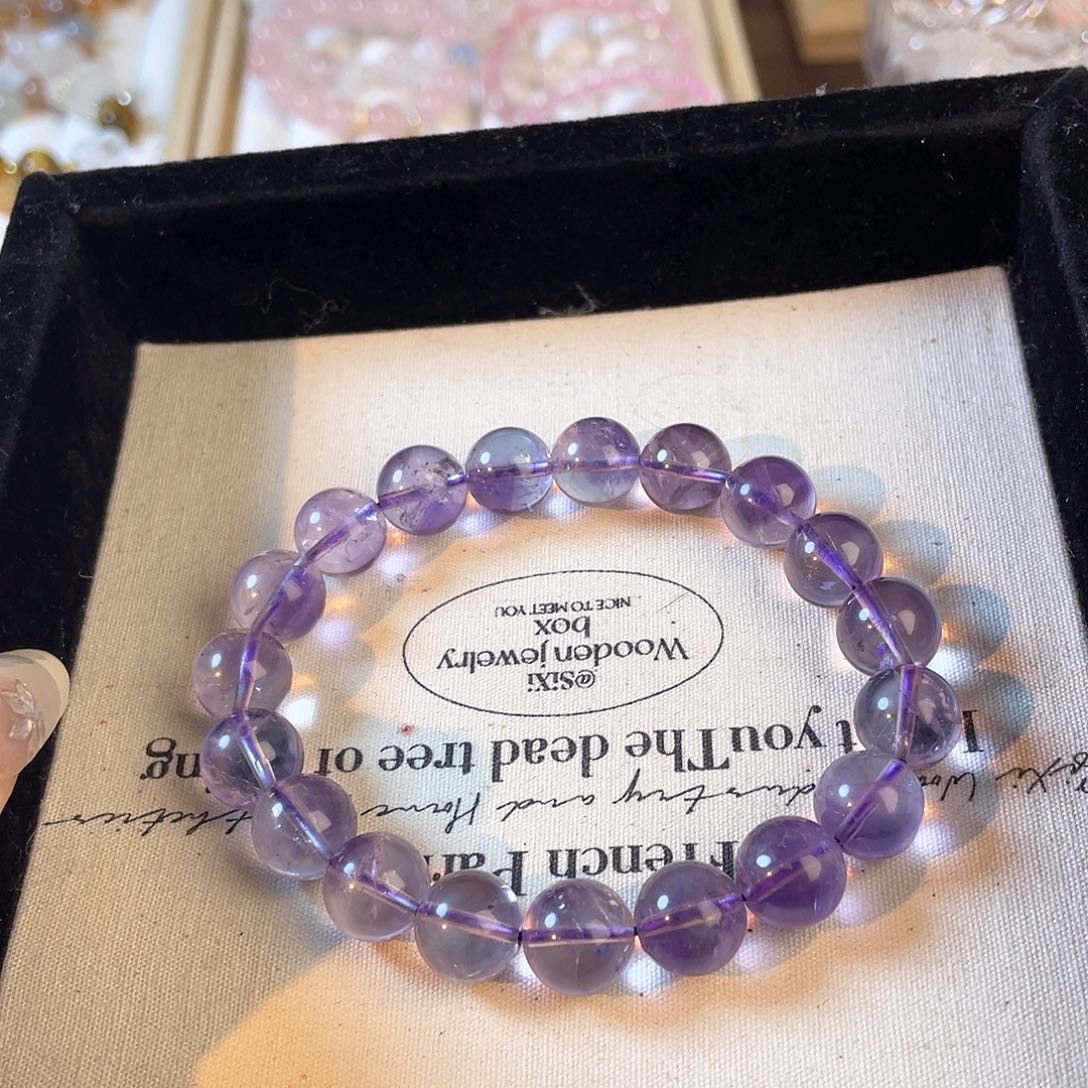 紫晶手链未镶嵌巴西紫11.4