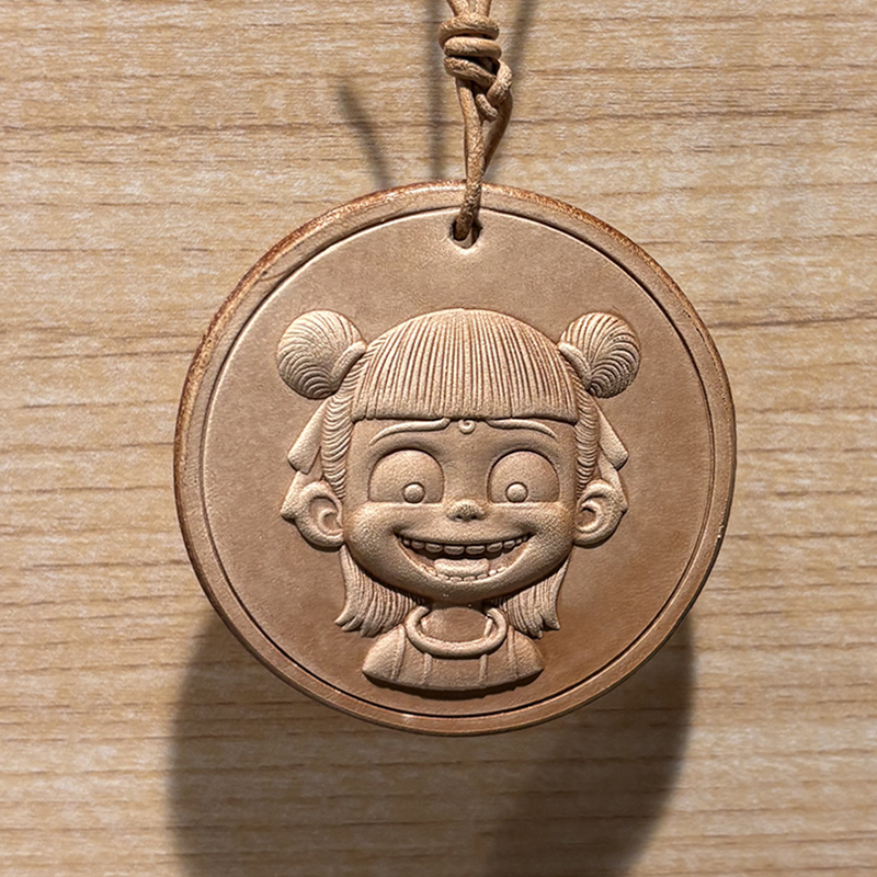 手工皮具新品哪吒小挂件皮具直播间粉丝专享福利款小众有格调