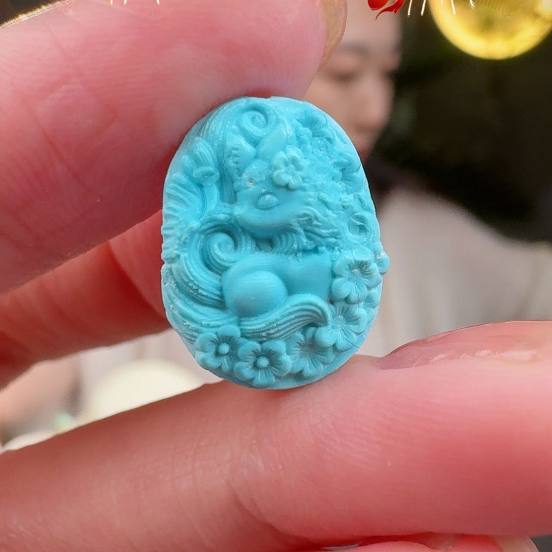 绿松石珠宝奇石未镶嵌