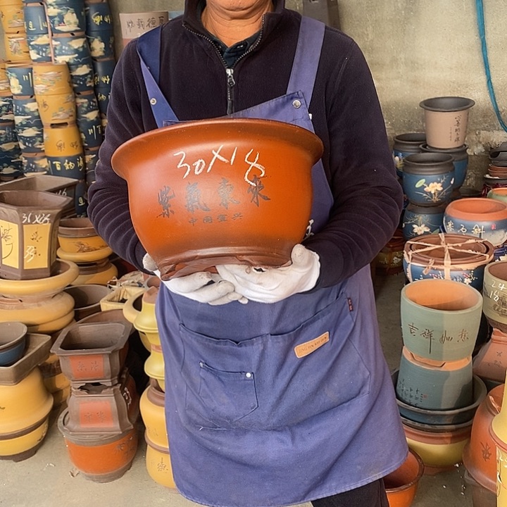 紫砂花盆紫砂花盆