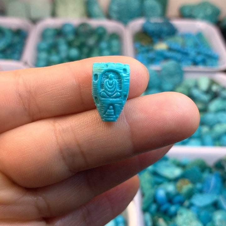 绿松石未镶嵌吊坠(不含链)