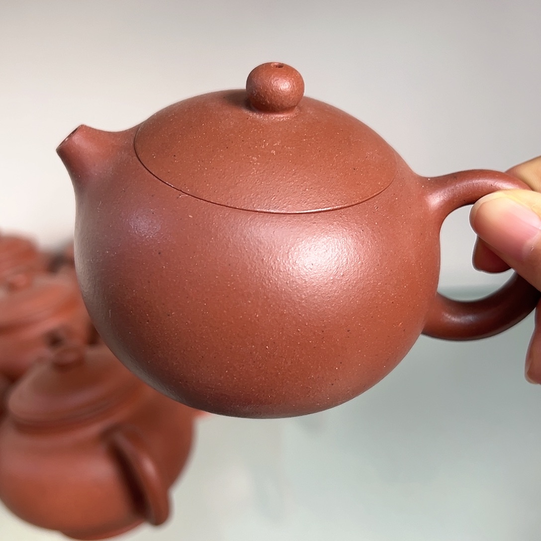 紫砂茶壶黄龙山原矿朱泥225