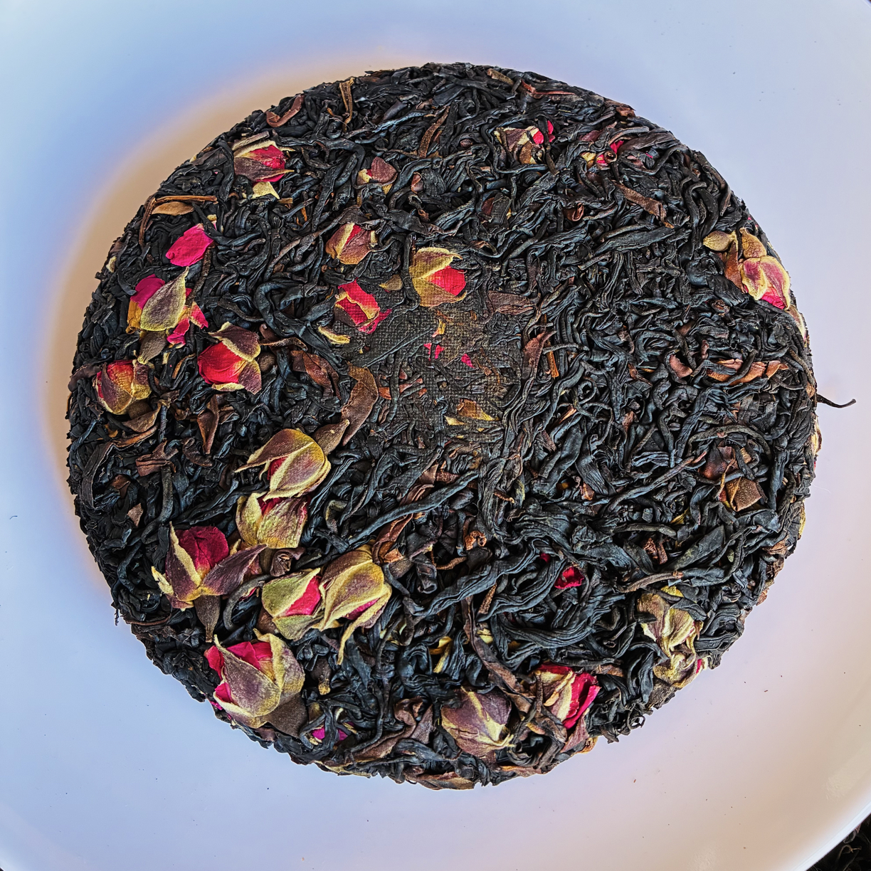 野生红茶+野玫瑰《野生红玫瑰饼》