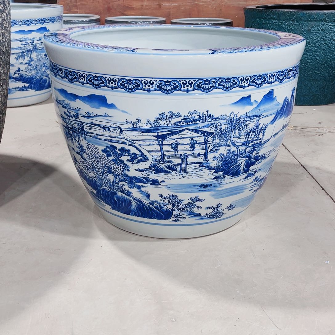 缸瓷器80高度55瓷器瓷器