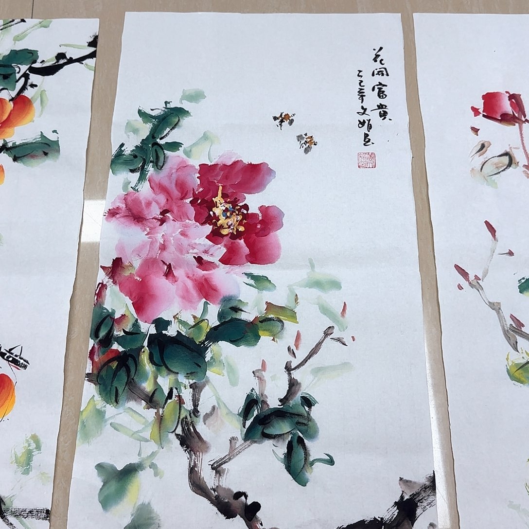 国画国画作品展。国画
