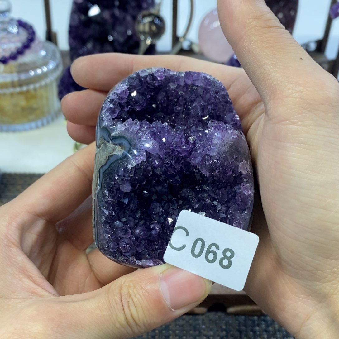 紫晶摆件摆件未镶嵌