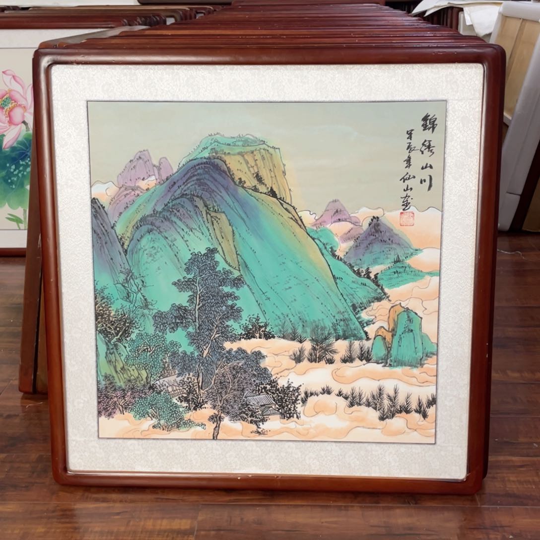国画带框尺寸63*63厘米